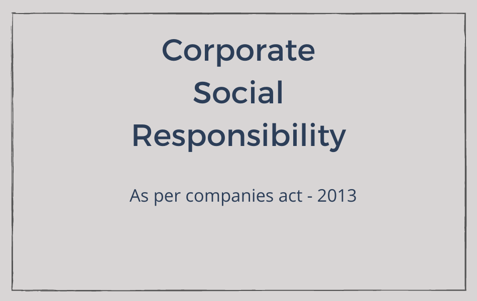 Corporate social responsibility as per companies act-2013